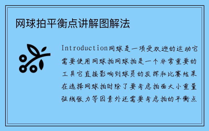 网球拍平衡点讲解图解法