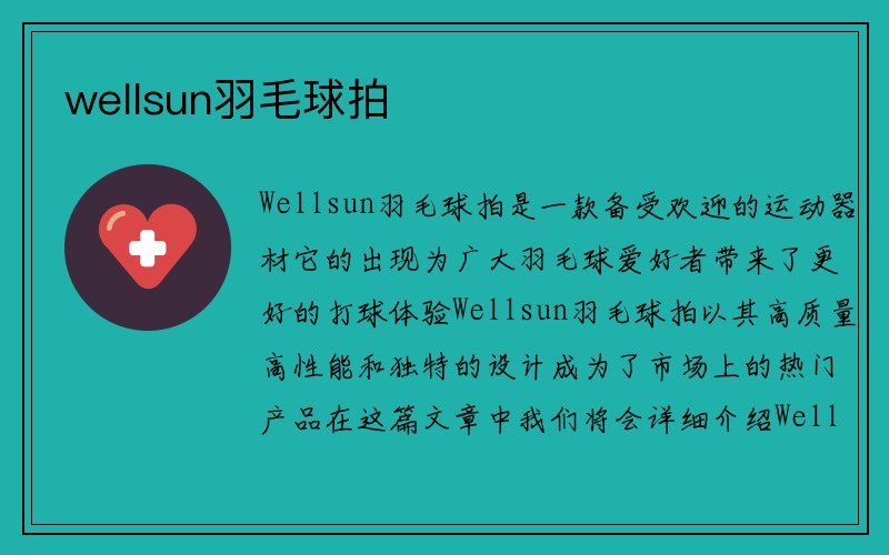 wellsun羽毛球拍